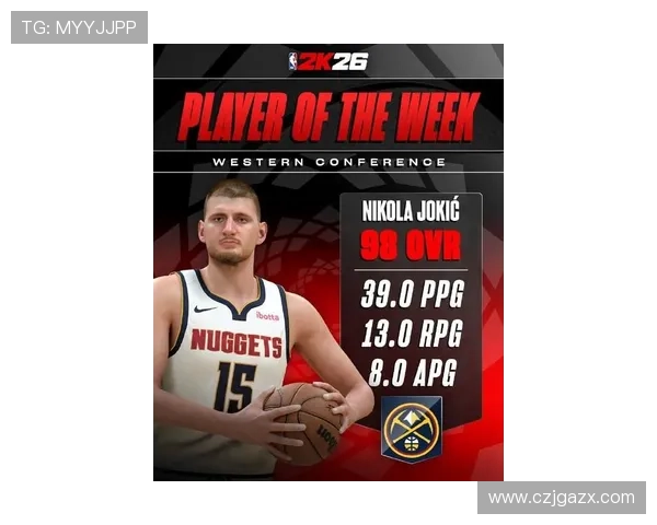 11月13日NBA最佳球员评选结果揭晓尼科拉约基奇荣膺殊荣